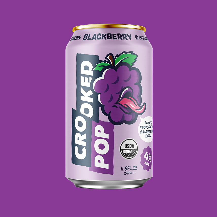Crooked Pop Blackberry Can