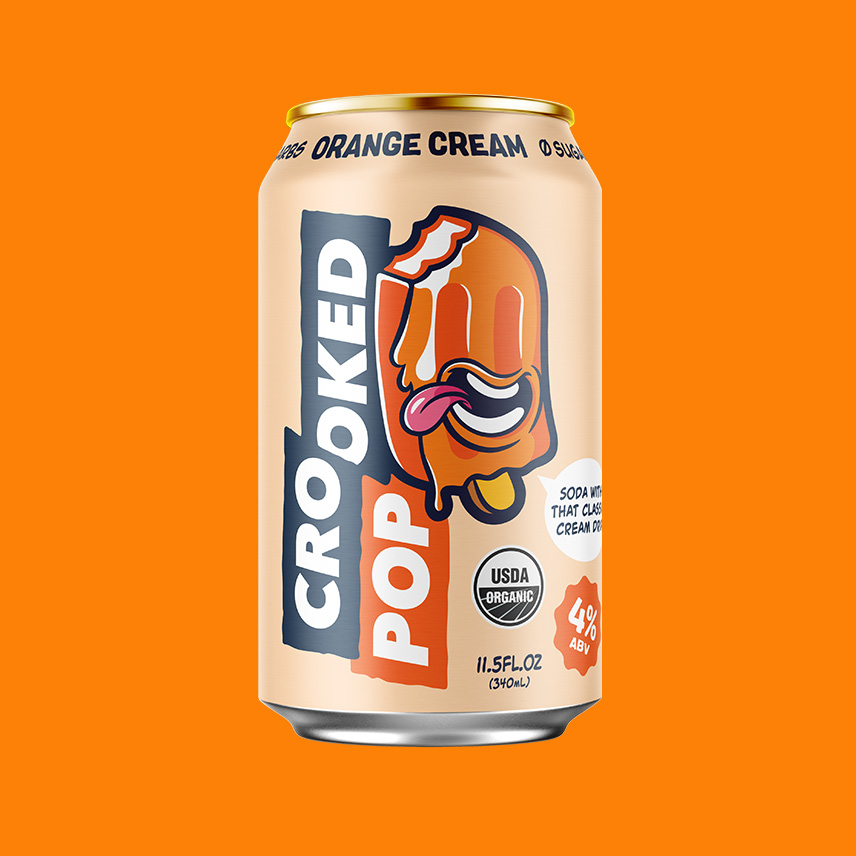 Crooked Pop Orange Cream Can