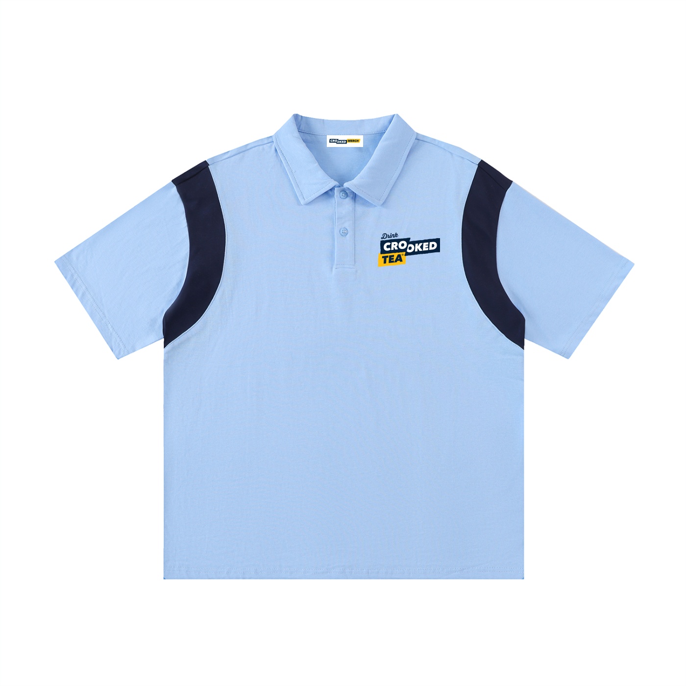 Crooked Tea Panel Polo Shirt